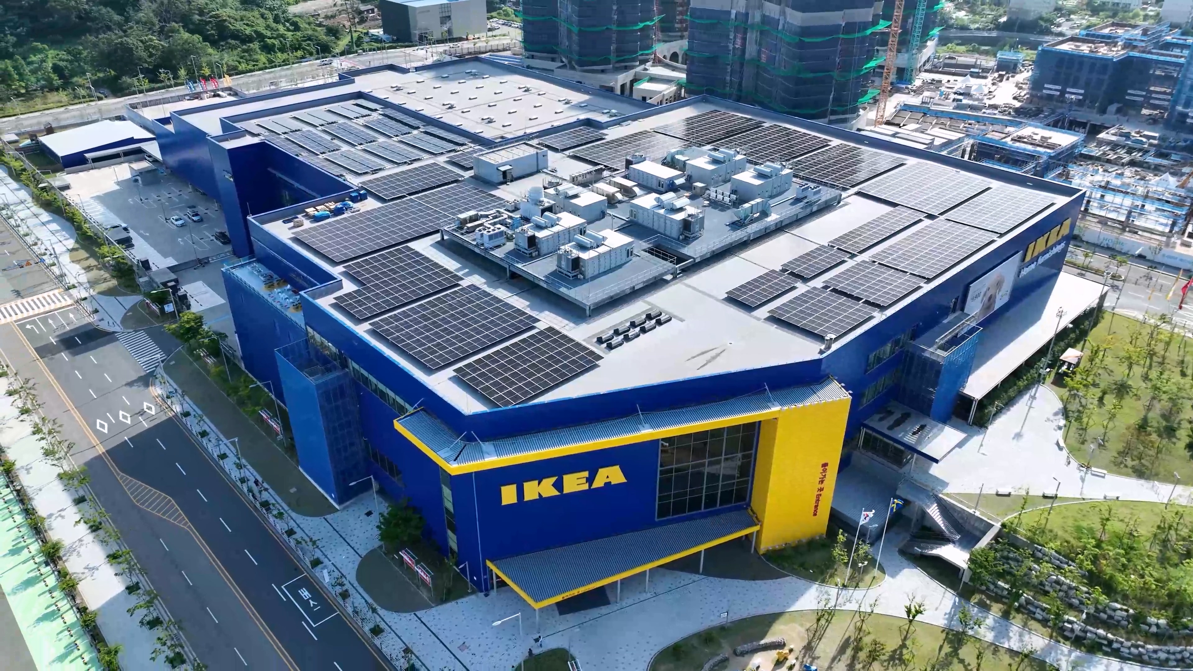 이케아 자가소비 발전소 시공사례 사진
